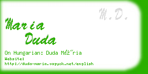 maria duda business card